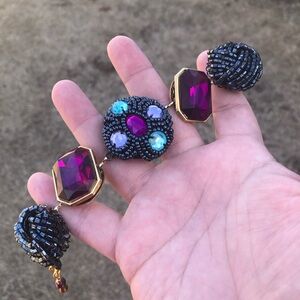 “Rock and Roll” 🤘🎸 Hand crafted bracelet from repurposed vintage earrings